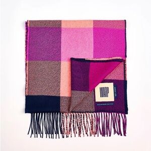 New Avoca Mill Neon Plaid Two Tails Of Merino Scarf